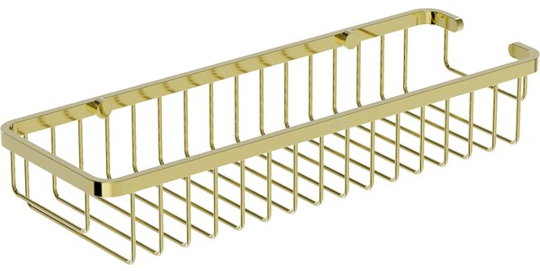 Mexen Uni-L, nástenný kúpeľňový košík, zlatá lesklá, 70A8719-50