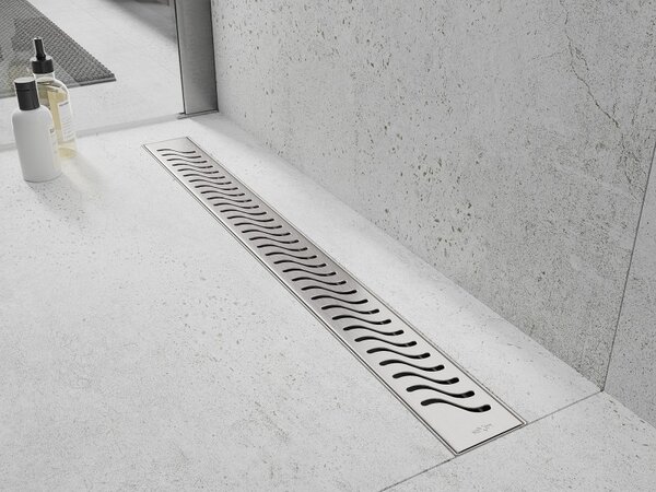 Mexen Flat nerezový sprchový žľab 50 cm vzor M09, 1028050-15