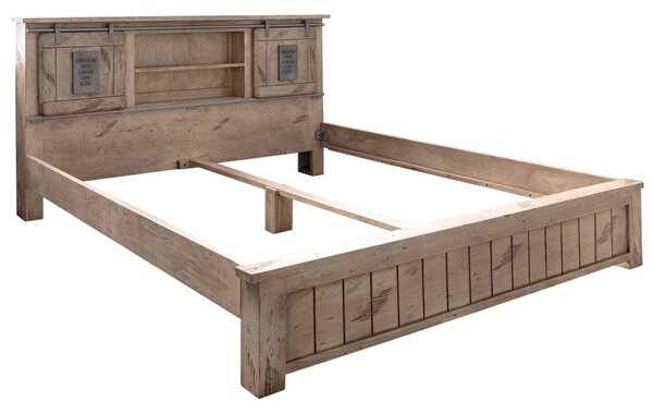 IRON Posteľ Mango 200x200 bielená, lakovaná