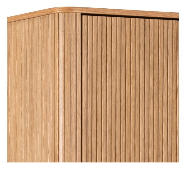 Šatníková skriňa v dekore duba v prírodnej farbe 100x200x55 cm Langley – Actona
