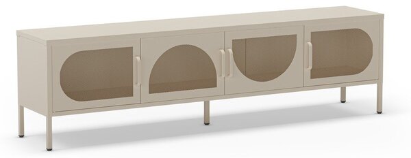 Krémový TV stolík 180x50 cm Tayra – Marckeric