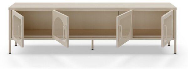 Krémový TV stolík 180x50 cm Tayra – Marckeric