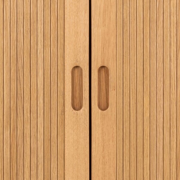 Šatníková skriňa v dekore duba v prírodnej farbe 100x200x55 cm Langley – Actona