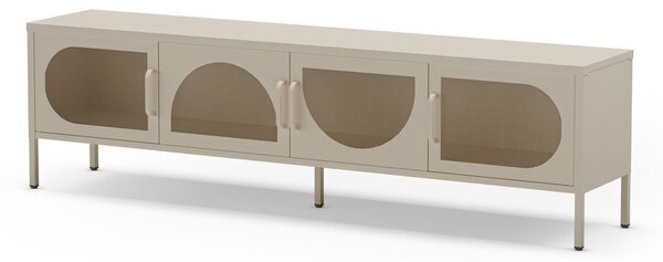 Krémový TV stolík 180x50 cm Tayra – Marckeric