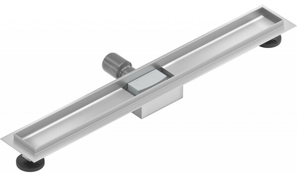 Mexen Flat nerezový sprchový žľab 70 cm - telo žľabu bez krytu, 1015070