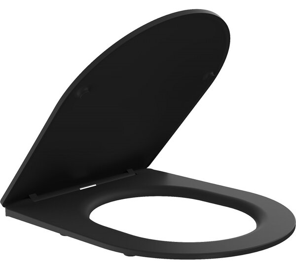 Mexen - WC sedátko SLIM DUROPLAST na wc misu LENA RICO SOFIA CARMEN (660) | soft-close, čierna, 39100185