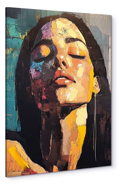 Obraz s ručne maľovanými prvkami 70x100 cm Vivian – Styler