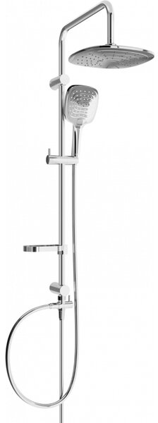 Mexen sprchový set X17 s hornou hlavicou 24cm, chróm, 798171791-00