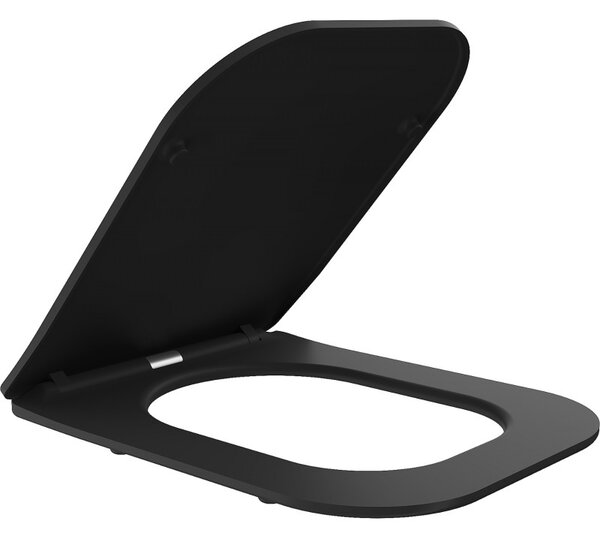 Mexen - WC sedátko SLIM DUROPLAST na wc misu TEO čierne (0801), soft-close, 39060185