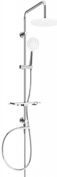 Mexen sprchový set T67 s hornou hlavicou 23cm, chróm/biela, 798676793-00