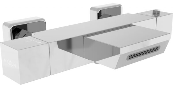 Mexen CUBE, termostatická vaňová batéria, chrómová, 77360-00
