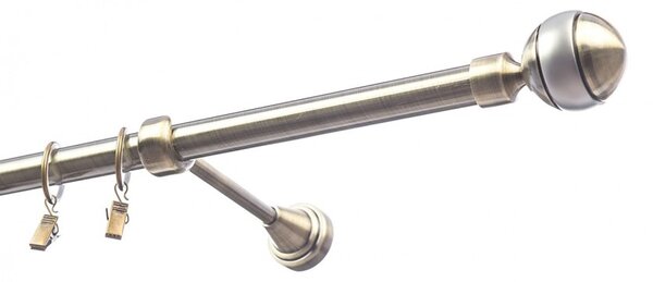 Garniže kovové jednoradové exclusive mosadz priemere 19 mm - Olimp 2,2 m