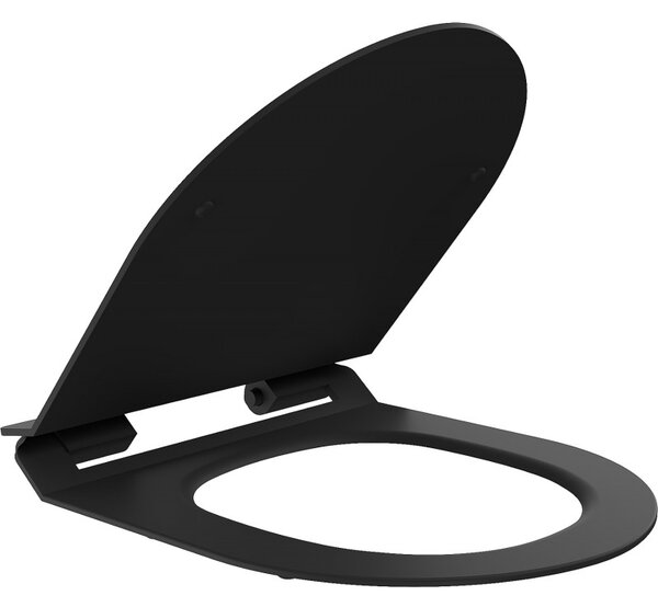 Mexen WC sedátko SLIM DUROPLAST na wc misu LENA RICO SOFIA CARMEN (804) | soft-close, čierna, 39010185
