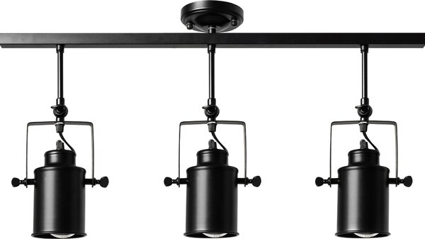 Toolight - Reflektorová lampa 3 x E27 APP487-3C, čierna, OSW-00653