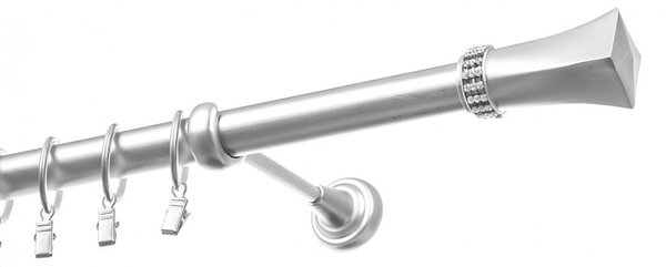 Garniže kovové almera jednoradové exclusive satyna Ø25mm 1,2 m
