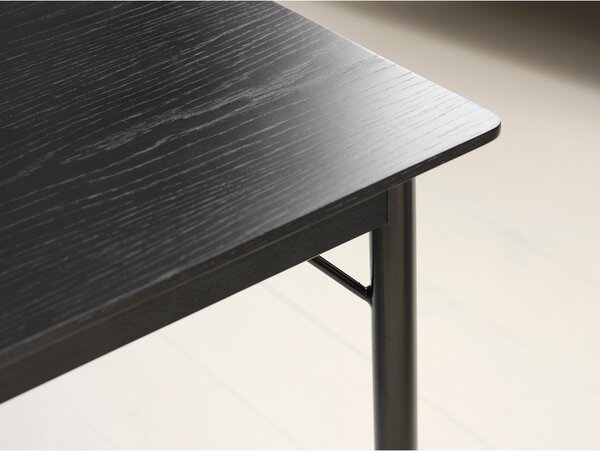 Čierny jedálenský stôl 95x180 cm Savona – Unique Furniture