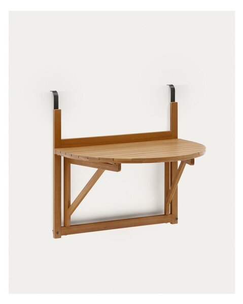 Závesný balkónový stolík z masívu akácie 50x70 cm Amarilis – Kave Home