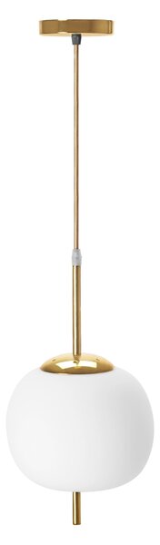 Toolight - sklenená závesná stropná lampa APP669-1CP, zlatá, OSW-00094