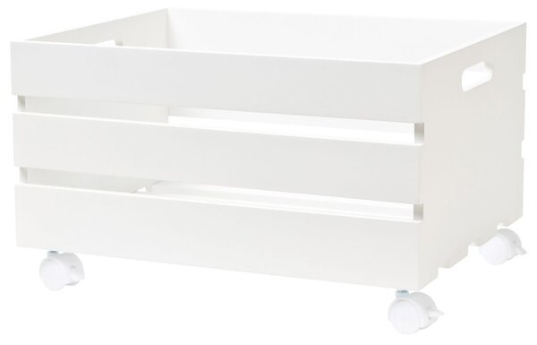 Úložný box na kolieskach - biela