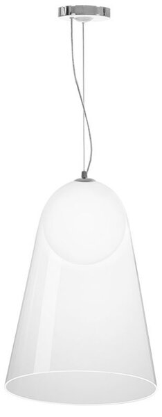 Toolight - závesná sklenená lampa G9 25W APP1029-1CP, strieborná, OSW-09485