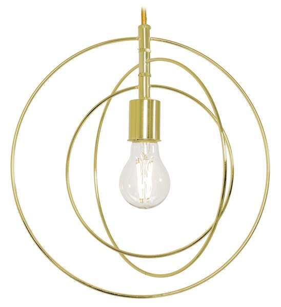 Toolight - závesná lampa E27 APP286-1CP, zlatá, OSW-08404