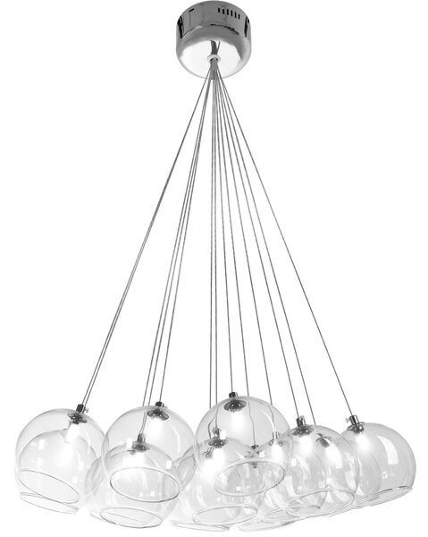Toolight - Závesné svietidlo sklenené gule 13xG4 25W, APP561-13CP, chrómová, OSW-08237