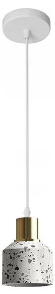 Toolight - Stropná lampa E27 60W APP931-1CP, biela-zlatá-terrazzo, OSW-07006