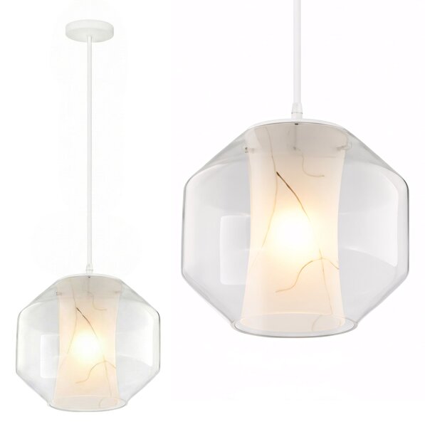 Toolight - závesné svietidlo MARBLE E27 60W APP908-1CP, imitácia mramoru, OSW-06674