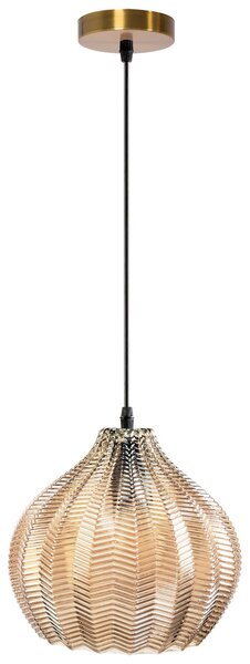Toolight - Retro sklenená stropná lampa E27 60W APP893-1CP, oranžová, OSW-05695