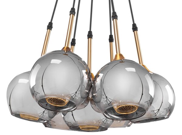 Toolight - Stropná lampa zo skla 7xG9 APP898-7CP, OSW-06670