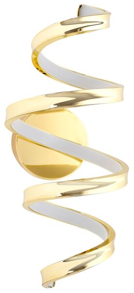 Toolight Toolight, LED nástenné svietidlo, 4000K, 18W, APP827-W, zlatá lesklá, OSW-09179