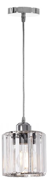 Toolight - Stropné krištáľové svietidlo 1xE27 60W APP508-1CP, chrómová, OSW-08549