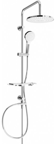 Mexen sprchový set T05 s hornou hlavicou 22,5cm, chróm/biela, 798050593-00