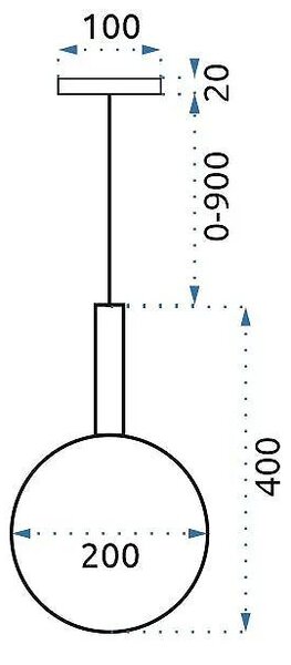 Toolight - Stropná lampa Cary 20cm 1xE27, biela, OSW-00034
