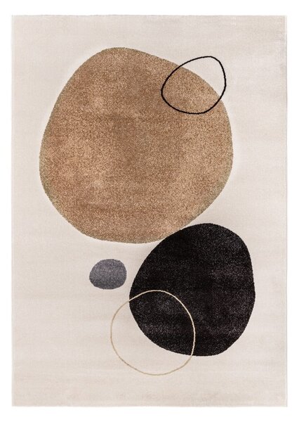 Béžový/krémovobiely koberec 160x230 cm Peblinne – Universal