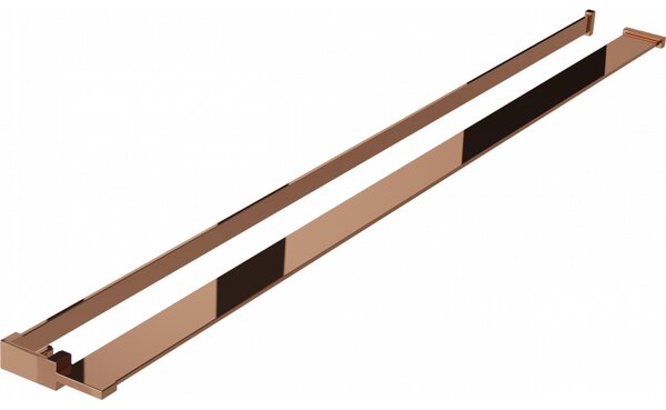 Mexen príslušenstvo, polička/držiak na uteráky pre sprchovú zástenu (max 140cm), ružové zlato, 800-02-60
