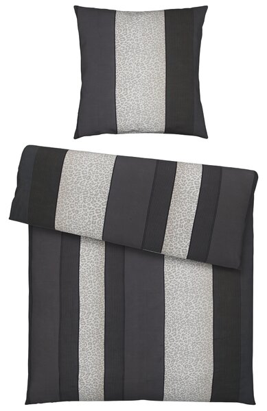 POSTEĽNÁ BIELIZEŇ, satén, antracitová, 135/200 cm Dieter Knoll - Online Only bytové doplnky, Online Only