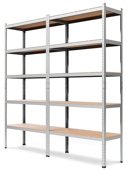 Marbo Kovový Regál Série PRIMO 180x90x40 5 políc Nosnosť 500 KG- Pozinkovaný