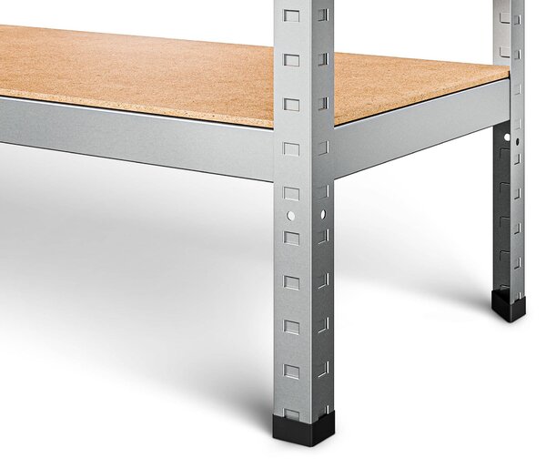 Marbo Kovový Regál Série PRIMO 180x90x40 5 políc Nosnosť 500 KG- Pozinkovaný