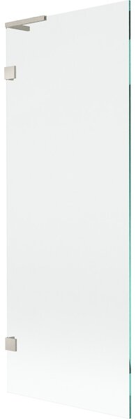 Mexen, Mexen Lunar L 1-krídlová vaňová zástena 70 x 150 cm, transparentná, brúsený nikel - 897L-070-000-97-00-00
