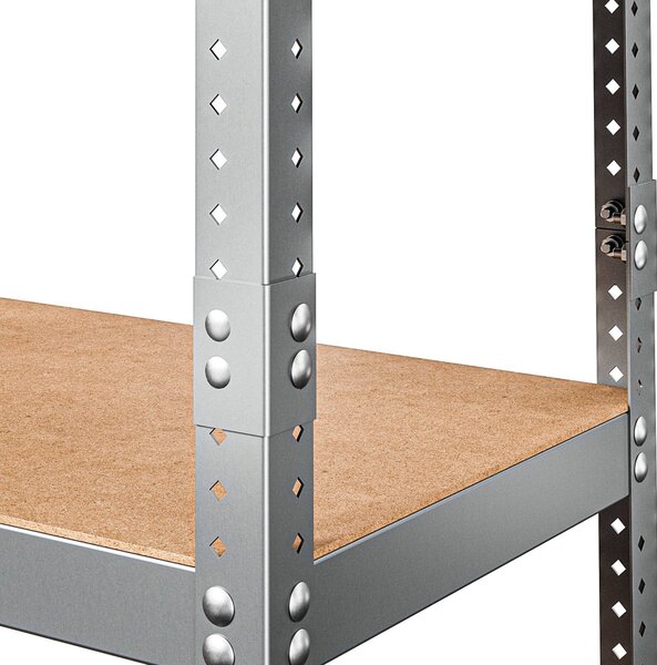 Marbo KOVOVÝ REGÁL SÉRIE HARD 200X100X50 NOSNOSŤ JEDNEJ POLICE 500 KG
