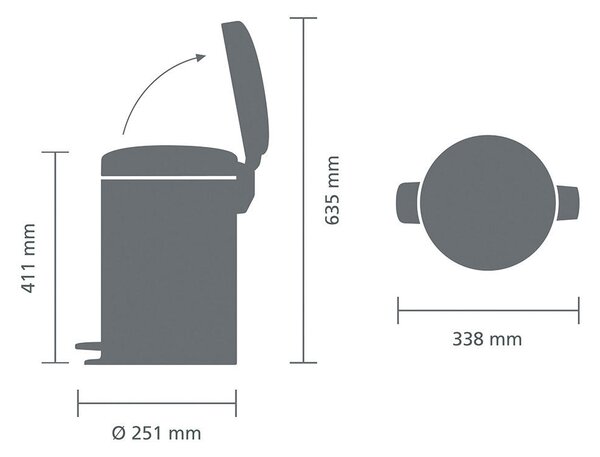 ODPADKOVÝ KÔŠ 12 l Brabantia - Upratovanie