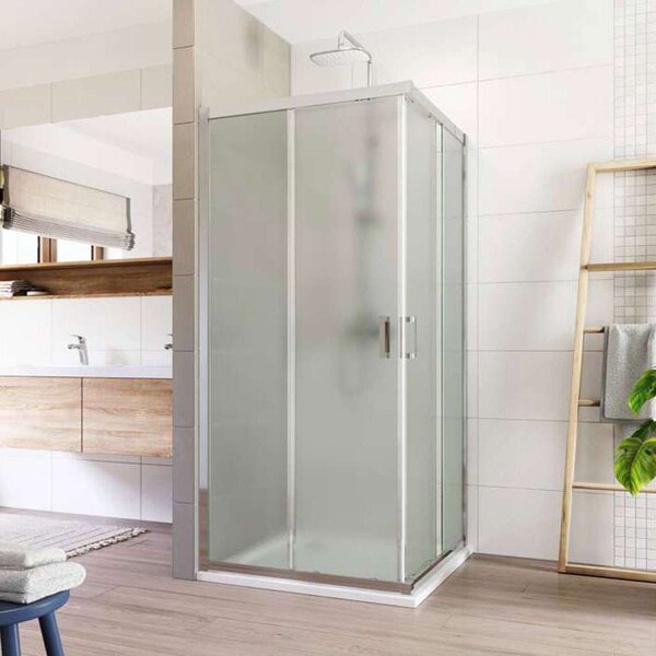 Mereo Mereo, Sprchovací kút, LIMA, štvorec, chróm ALU, sklo Point, MER-CK608A32K