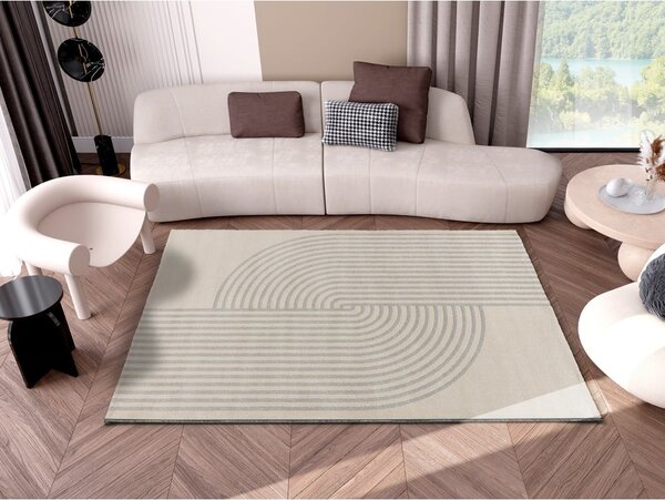 Sivý/krémový koberec 140x200 cm Zen – Universal