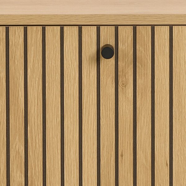 Výklopná skrinka na topánky v dekore duba v prírodnej farbe 72x43x17 cm Albany – Actona