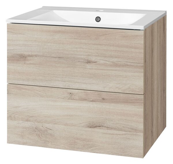 Mereo Mereo, Aira, kúpeľňová skrinka s keramickým umývadlom 61 cm, MER-CN720