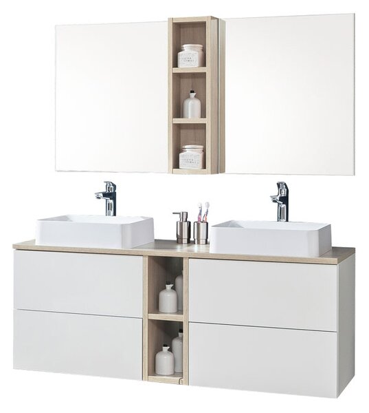 Mereo Mereo, Aira, kúpeľňová skrinka s keramickým umývadlom 121 cm, MER-CN733