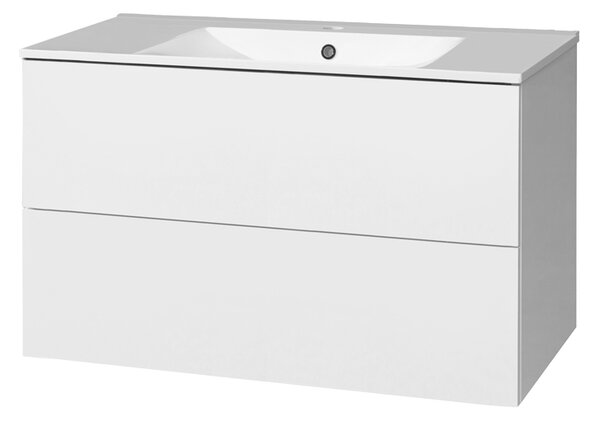 Mereo Mereo, Aira, kúpeľňová skrinka s keramickým umývadlom 101 cm, MER-CN712