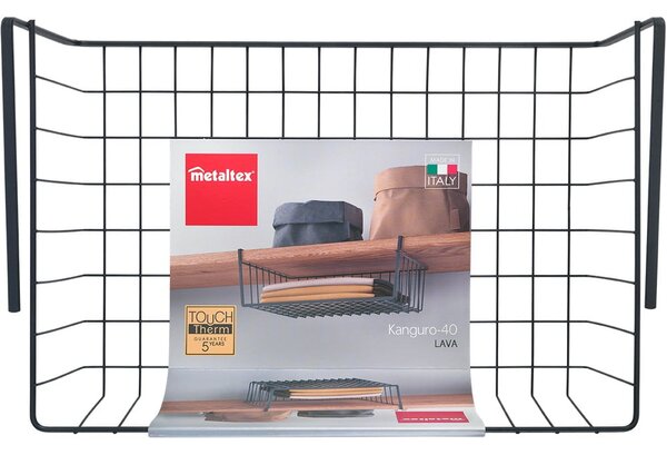 Závesný košík z nehrdzavejúcej ocele 26x40 cm Kanguro – Metaltex
