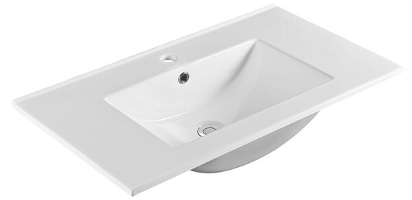 Mereo Mereo, Mailo, kúpeľňová skrinka s keramickým umývadlom 81 cm, chrómové madlo, MER-CN531